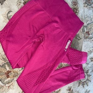Gymshark burgundy energy seamless leggings